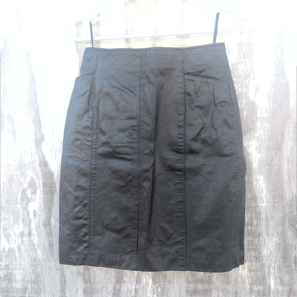 Vintage Wilson's Leather Pencil Skirt Indie Grunge Sleaze Size 12